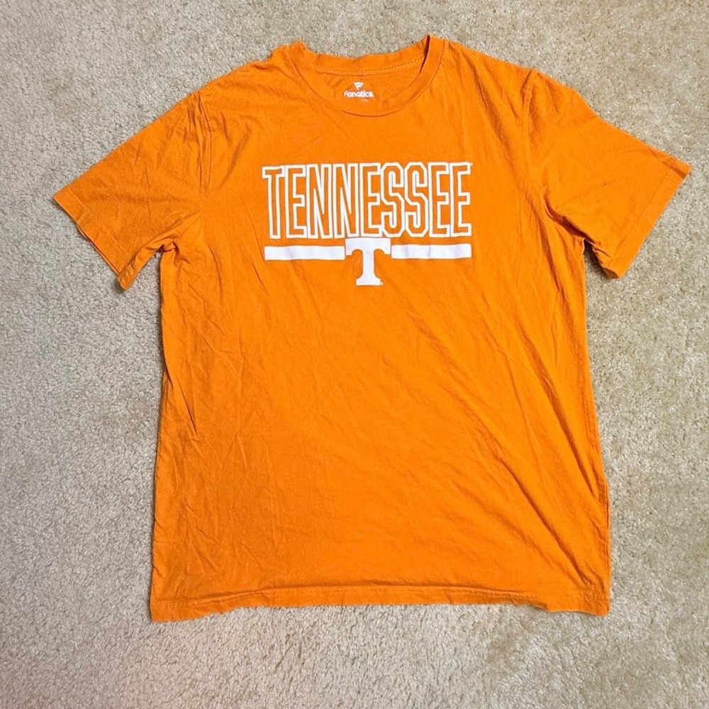 Fanatics Tennessee Volunteers Mens 2XL Orange Short Sleeve T-Shirt UT Vols NCAA